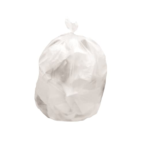 Can Liner, High Density, 24x24, Clear, 6 Micron, Fits  8-10 Gallon